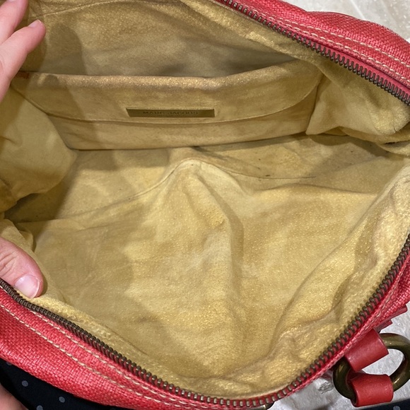 MARC JACOBS Red Coated Canvas Venetia Satchel Bag - Picture 9 of 14